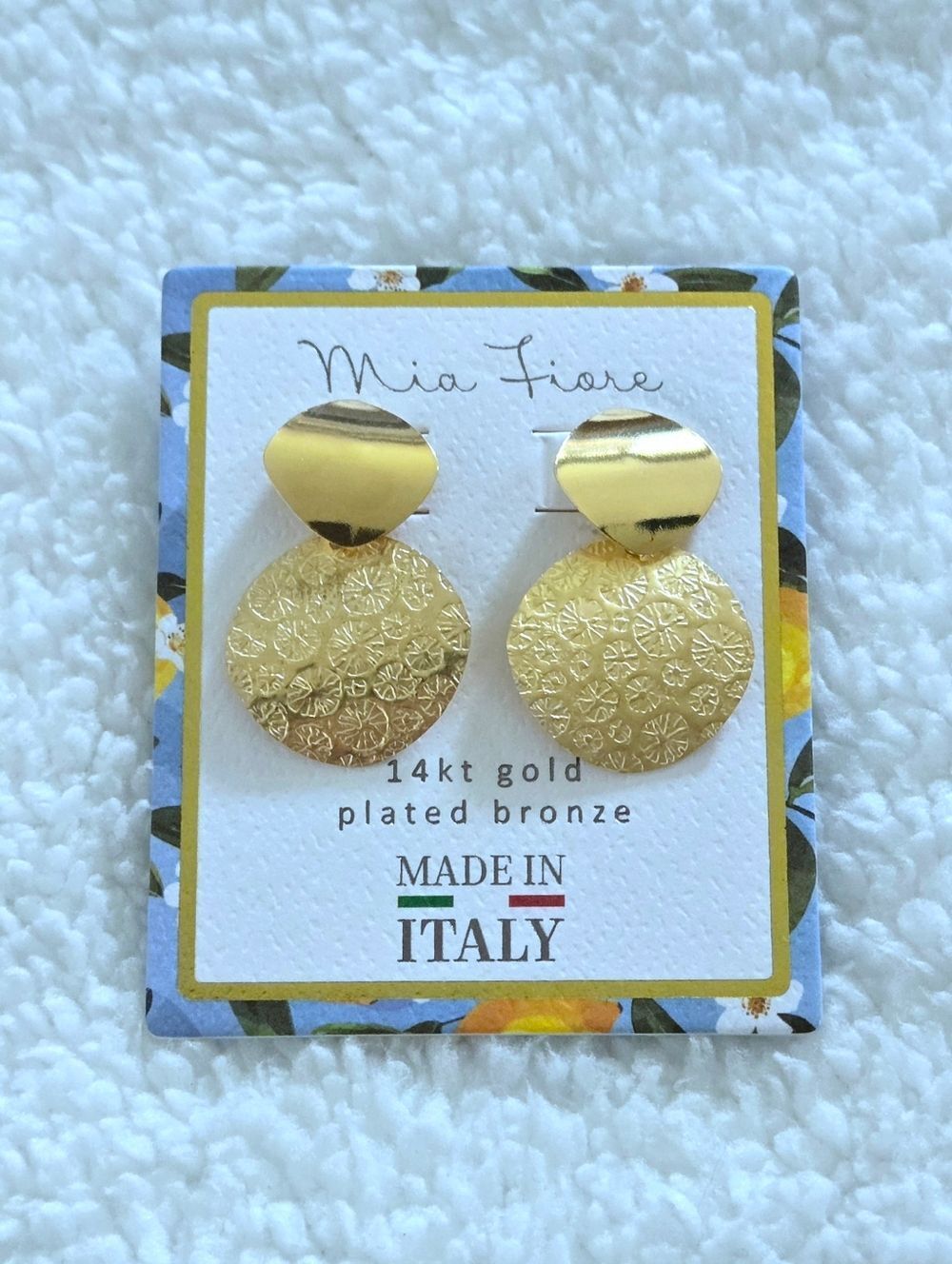 Mia Fiore Gold💛 Geometrical📐 Earrings